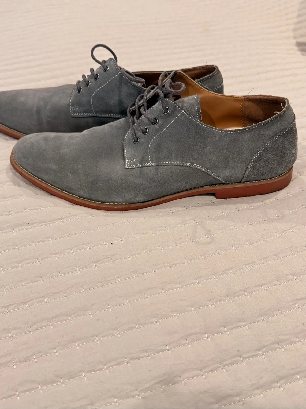 Aldo Gray Suede Chukka Lace-Up Shoes